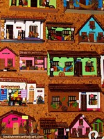 Pequenas casas atraentes, estilo alemão, loja de lembrança, Colônia Tovar. Venezuela, América do Sul.