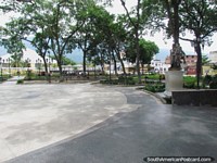 The big open Plaza Sucre in San Felipe. Venezuela, South America.