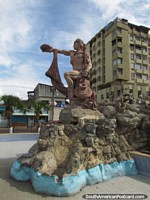 El monumento de Manaure en el Cacique del Paseo Indio Manaure en Coro. Venezuela, Sudamerica.