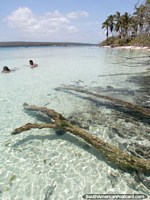 Waters so clear you can see through it at Cajo Sombrero, Morrocoy National Park.