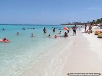 This is what a crowd looks like at Morrocoy, it's not that bad is it! Venezuela, South America.