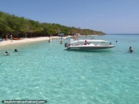 The cool clean clear waters around Cajo Sombrero, Morrocoy National Park. Venezuela, South America.