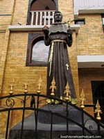 St. Benedict Chapel in Timotes, statue of the man himself.