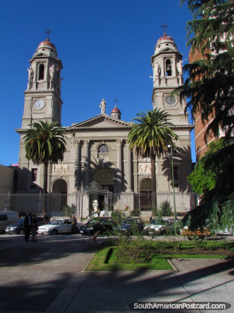 Cathedral Nuestra Senora de las Mercedes, Plaza Independencia in Mercedes. (480x640px). Uruguay, South America.