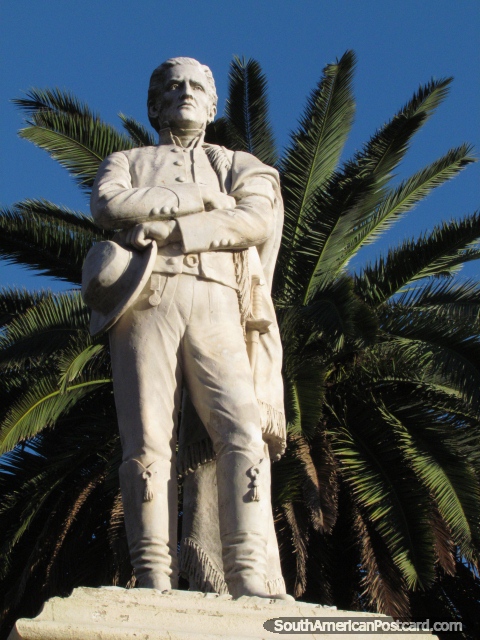 Monument to General Jose Artigas (1764-1850) in Carmelo, father of the nation. (480x640px). Uruguay, South America.