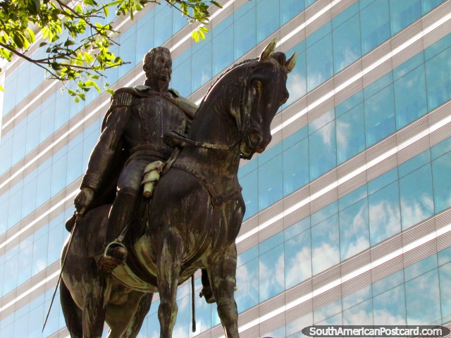 Manuel Oribe (1792-1857) a caballo, monumento, cuarto Presidente de Uruguay, Montevideo. (640x480px). Uruguay, Sudamerica.