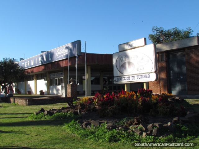 Carlos Gardel Bus Terminal in Tacuarembo. (640x480px). Uruguay, South America.