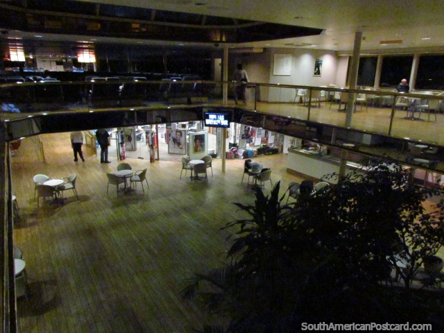 The lobby and 1st floor of the Buquebus ferry. (640x480px). Uruguay, South America.