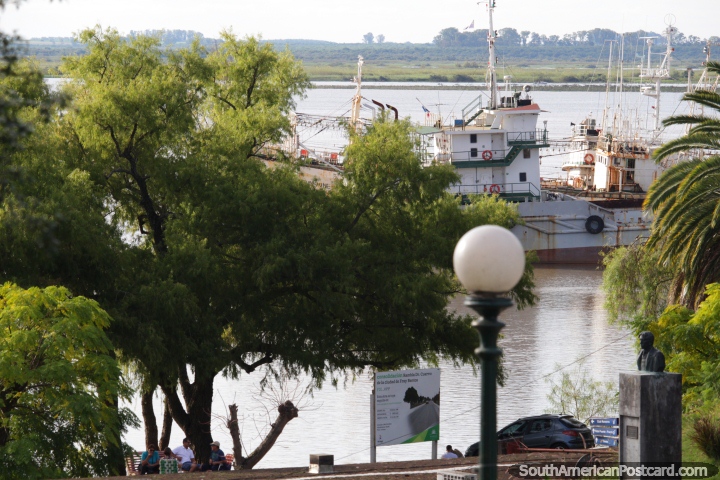 The port on the Uruguay River in Fray Bentos. (720x480px). Uruguay, South America.