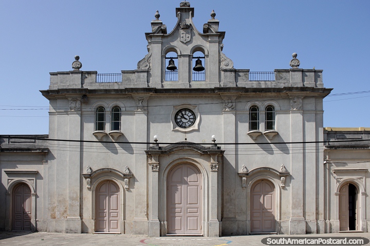 Santuario del Carmen (1848) in Carmelo, next door is museum - Museo y Archivo Parroquial del Carmen. (720x480px). Uruguay, South America.