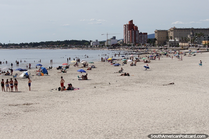 Summer starts in November and the people have come to Piriapolis from near and far. (720x480px). Uruguay, South America.