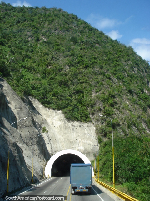1 of 3 tunnels out of Merida to Maracaibo. (480x640px). Venezuela, South America.
