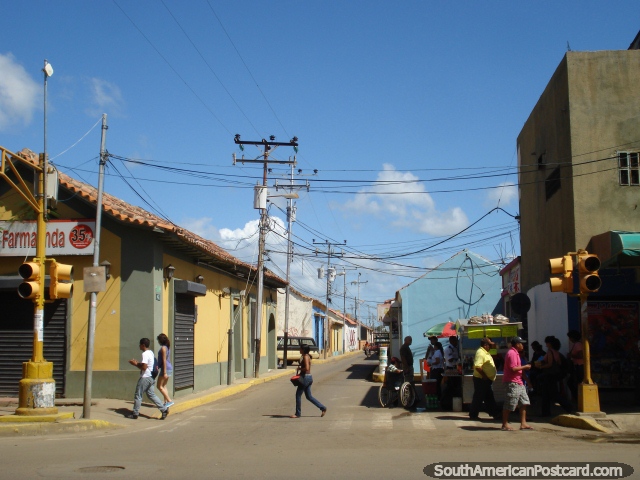 As ruas do centro de cidade de Coro. (640x480px). Venezuela, Amrica do Sul.