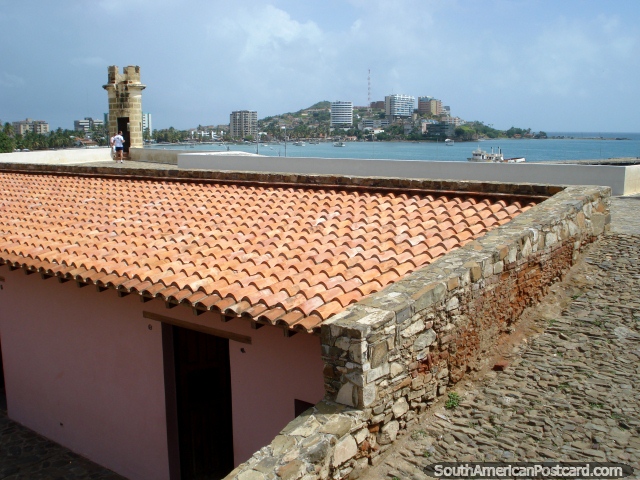 View from the castle to the city in Pampatar, Isla Margarita. (640x480px). Venezuela, South America.