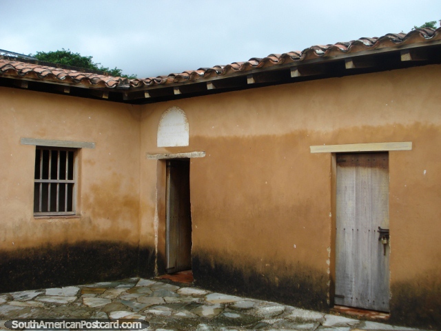 Barred windows and dungeons at castle Santa Rosa, La Asuncion, Isla Margarita. (640x480px). Venezuela, South America.