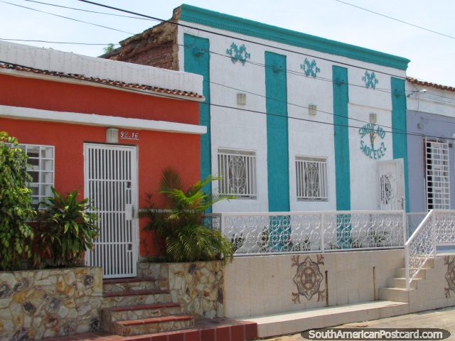 Well kept old houses in the Maracaibo neighbourhoods. (640x480px). Venezuela, South America.