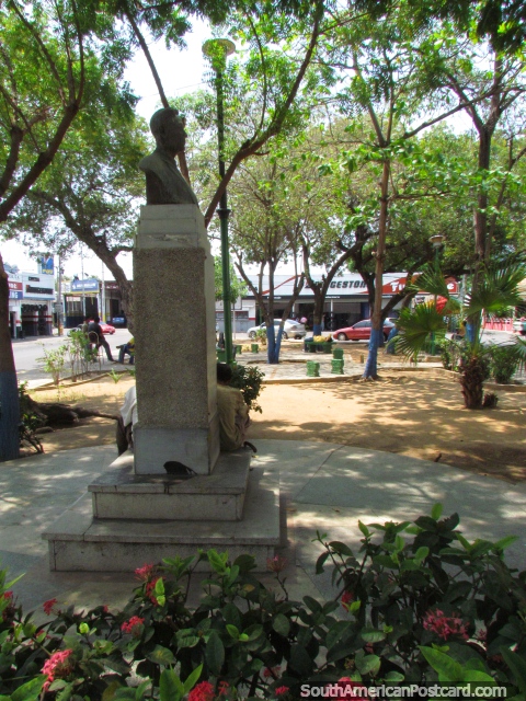 Plaza Dr. Adolfo d'Empaire in Maracaibo, nice and shady. (480x640px). Venezuela, South America.