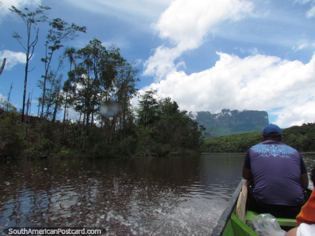 On our way upriver from Canaima to Angel Falls. (640x480px). Venezuela, South America.