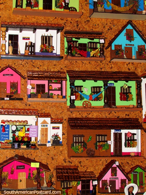 Cute little houses, German style, souvenir shop, Colonia Tovar. (480x640px). Venezuela, South America.