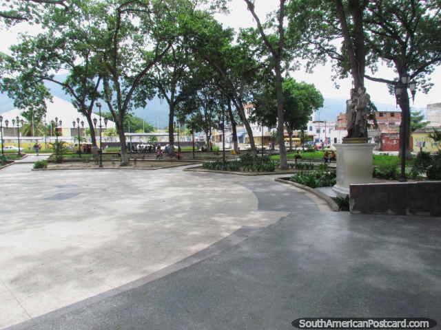 The big open Plaza Sucre in San Felipe. (640x480px). Venezuela, South America.