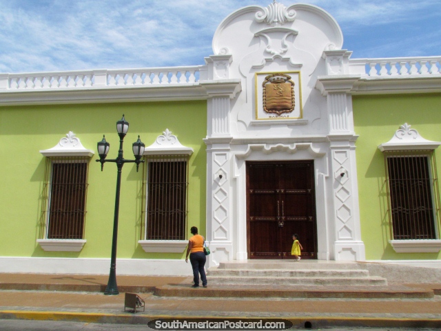 O palácio verde junto de Praça Bolivar em Barinas - El Palacio do Marques do Pumar. (640x480px). Venezuela, América do Sul.