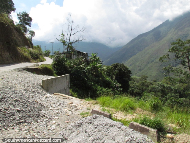 La ascensin del camino entre Barinitas y Santo Domingo. (640x480px). Venezuela, Sudamerica.